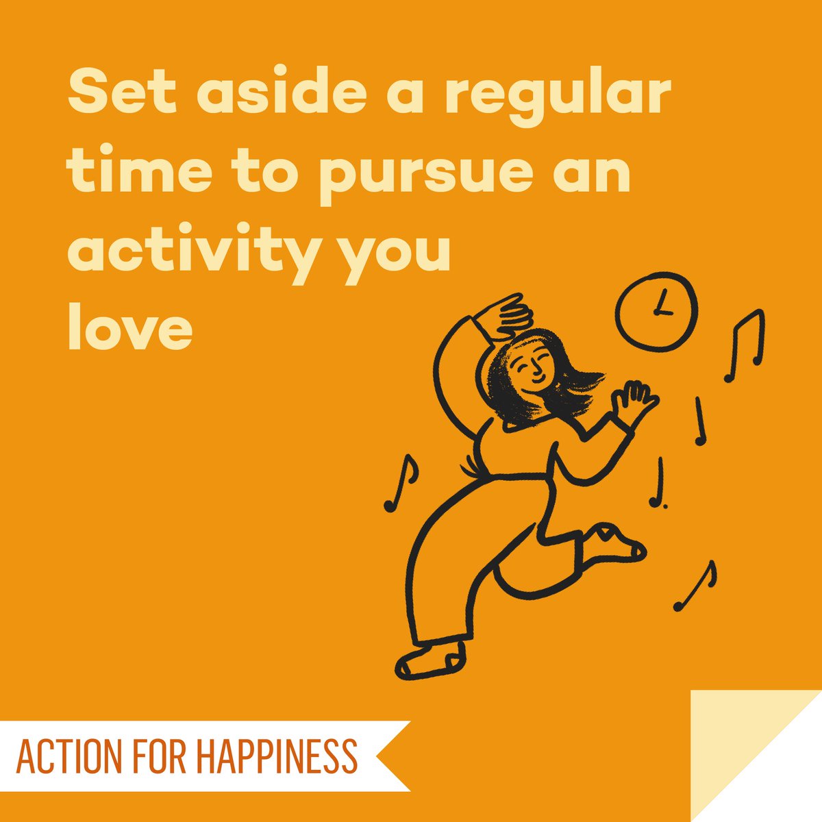 actionhappiness's tweet photo. New Ways November - Day 23: Set aside a regular time to pursue an activity you love https://t.co/VeJd1azPJQ #NewWaysNovember https://t.co/KG1t0fcxpi