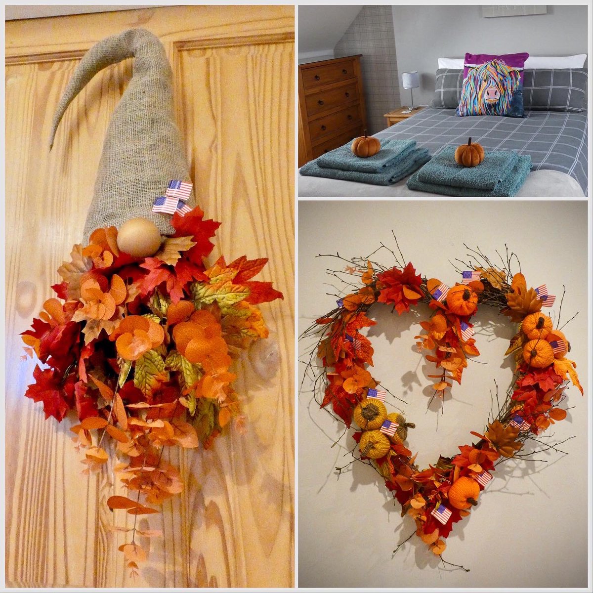 Happy Thanksgiving ! 

Just a few pumpkin inspired decorations to make my American guests feel right at home this weekend.