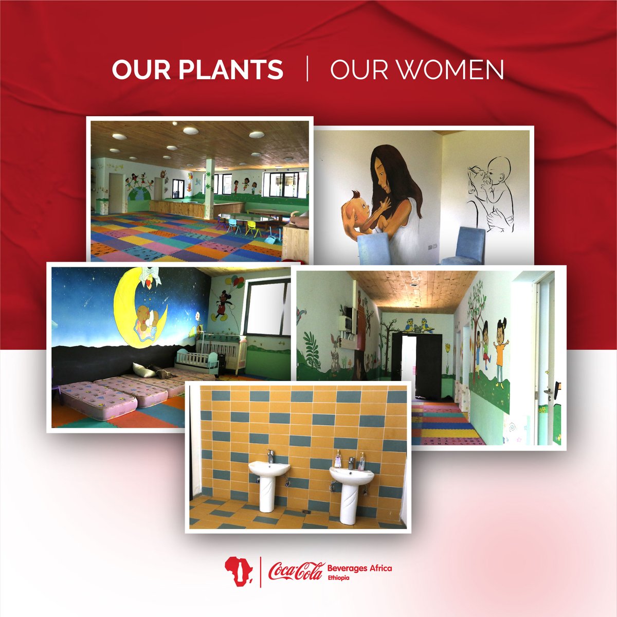 Our modern and child-friendly Child Care center is a demonstration of CCBA-Ethiopia's commitment to supporting women in the workplace by creating a way for mother employees to interact with their children without having to worry about their children's condition.
#womendevelopment