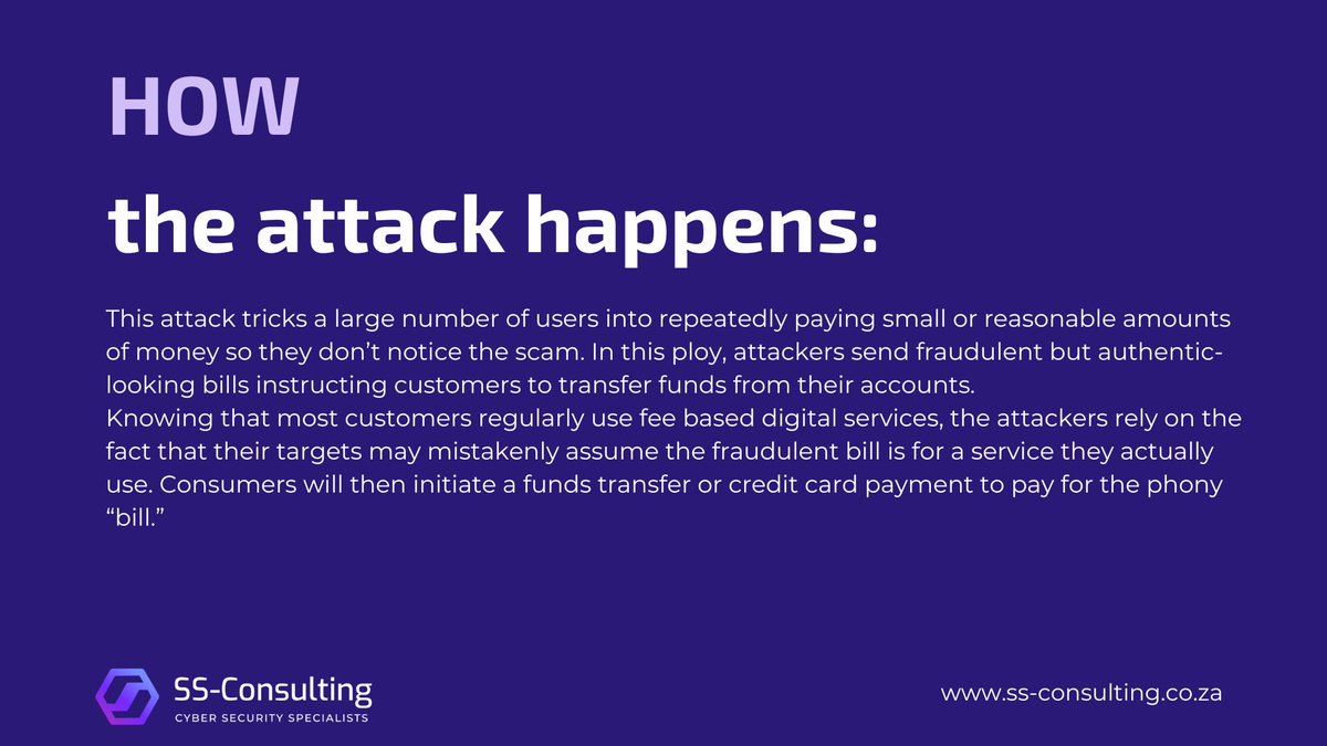 SS_consulting_'s tweet image. #ThreatThursday Alert: Bill Fraud Edition! Scammers are getting creative, targeting your bills for a financial hit. Stay one step ahead to keep your finances secure! #BillFraud #SSCOnsulting #Cybersecurity #CyberAware