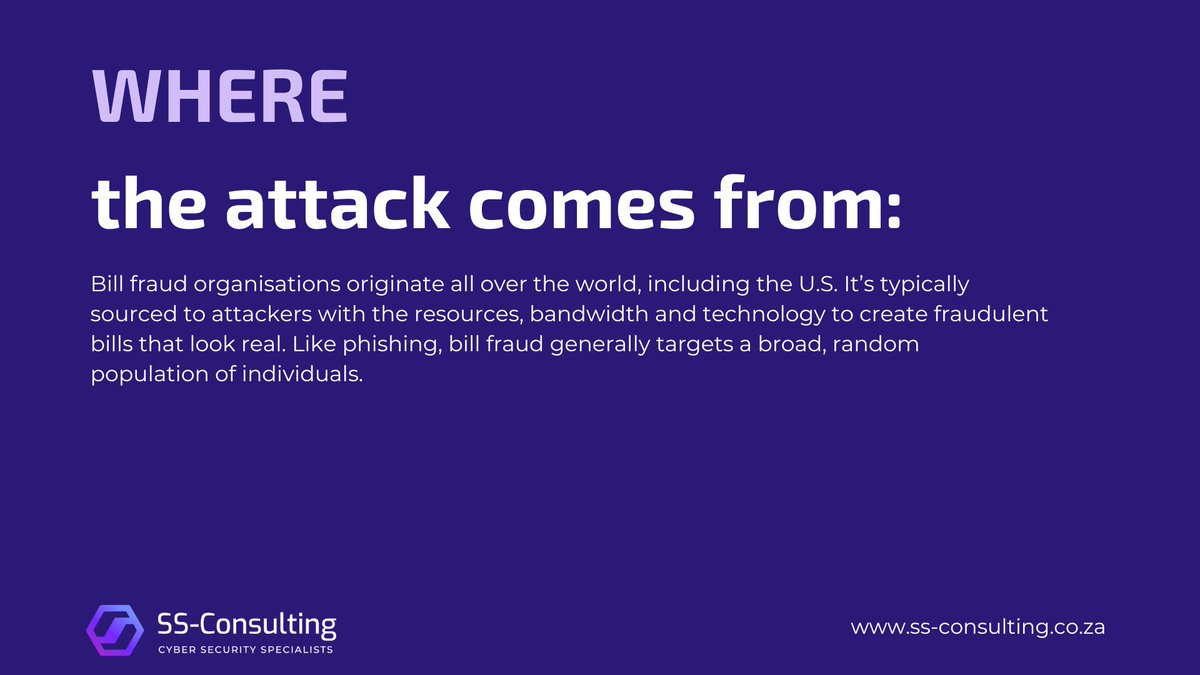 SS_consulting_'s tweet image. #ThreatThursday Alert: Bill Fraud Edition! Scammers are getting creative, targeting your bills for a financial hit. Stay one step ahead to keep your finances secure! #BillFraud #SSCOnsulting #Cybersecurity #CyberAware