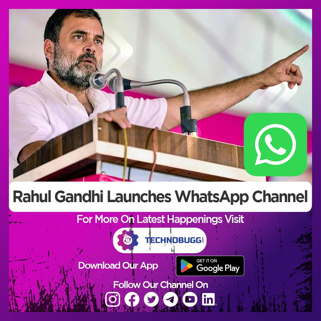 Read more: bit.ly/40SMVwH
Subscribe to our YouTube channel: bit.ly/40TRC9h
#RahulGandhi #WhatsAppChannel #BreakingNews #TechNews #PoliticalTech #IndiaTech #Congress #CongressLeader #SocialMedia #DigitalEngagement #PoliticalCommunication #WhatsAppForPolitics