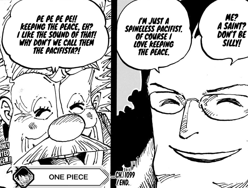 #ONEPIECE1099
.
This chapter is why I love One Piece. It continues to build on itself and makes everything better in retrospect
.
King Becori taking inspiration from the Goa Kingdom’s genocide, Kuma travelling the world visiting the islands he sent the Straw Hat to, Caesar