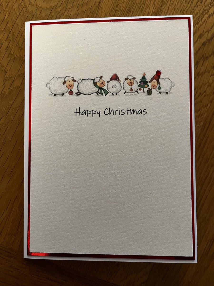 Last week, a neighbour asked me for a sheep themed Christmas card. This was the result and is now available on toms-fund.sumupstore.com. Or you can message me directly. Pack of 4 cards is £3 with the whole amount going to Tom’s Fund <a href="/cancer_wales/">Cancer Research Wales | Ymchwil Canser Cymru</a>