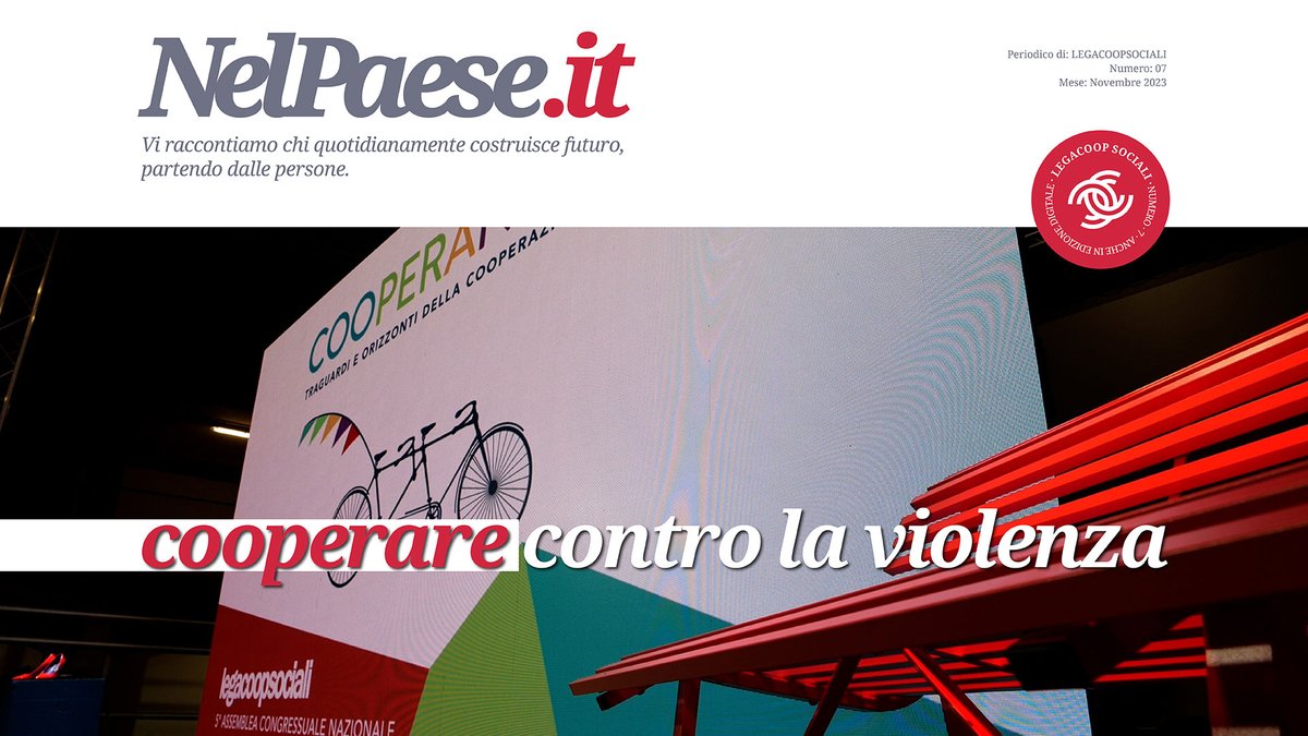 Ecco il numero speciale del magazine <a href="/nelpaeseit/">@nelpaese.it</a>. Leggi il comunicato stampa: legacoopsociali.it/notizie/in-pri… #25Novembre #violenzasulledonne #violenzadigenere #nonunadimeno