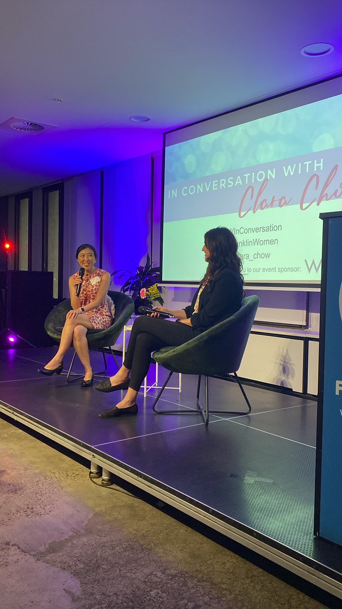 We are delighted to welcome our Founder @Melina_Gee and @clara_chow to the stage 🤩 to discuss Clara’s career as an integrated clinician researcher #FWInConversation
