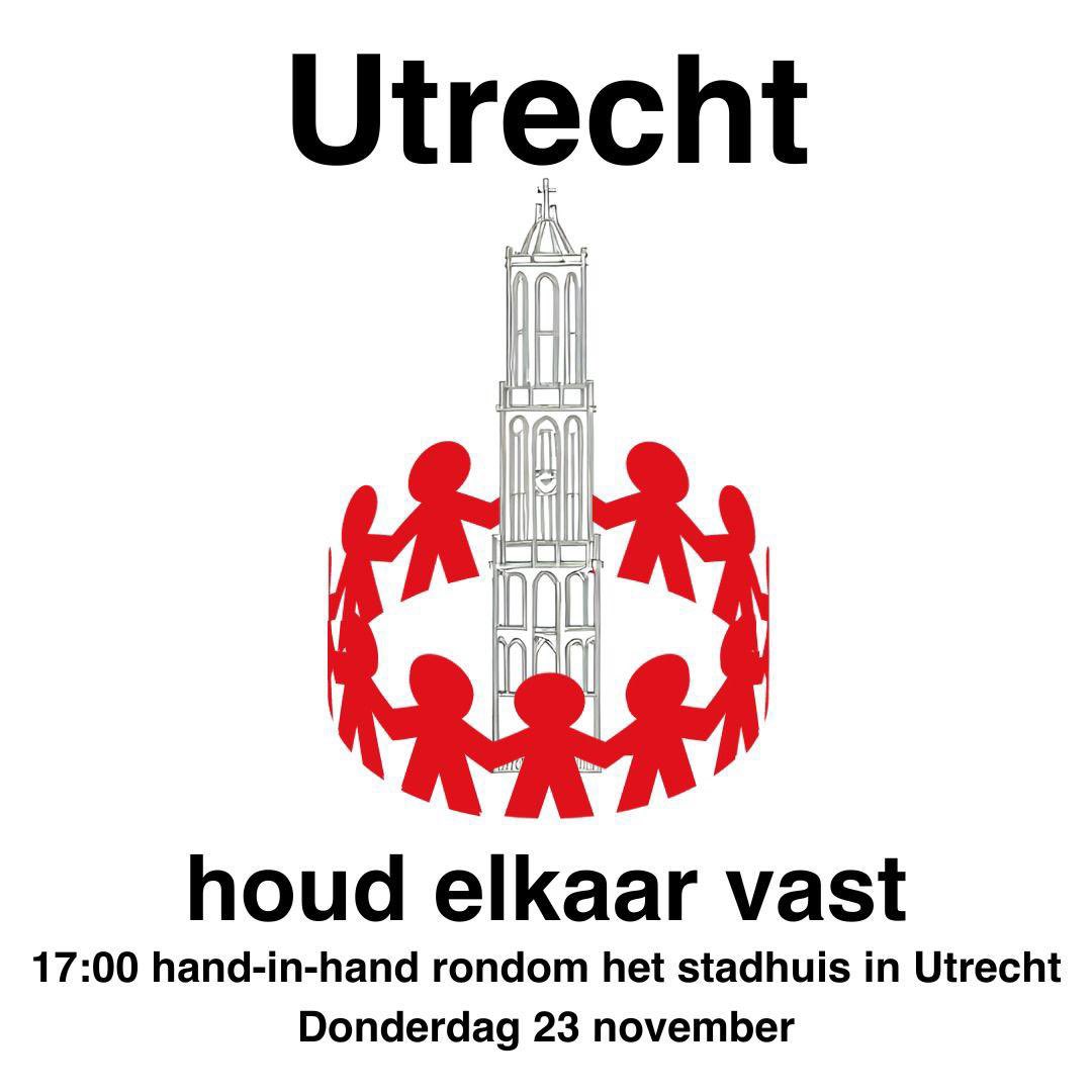 Utrecht, houd elkaar vast!

Deze verkiezingsuitslag is een klap. Nooit zullen wij accepteren dat mensen als minder worden gezien, worden uitgesloten en gediscrimineerd.

Wij laten ons niet uit elkaar spelen. Zeker niet in onze stad.