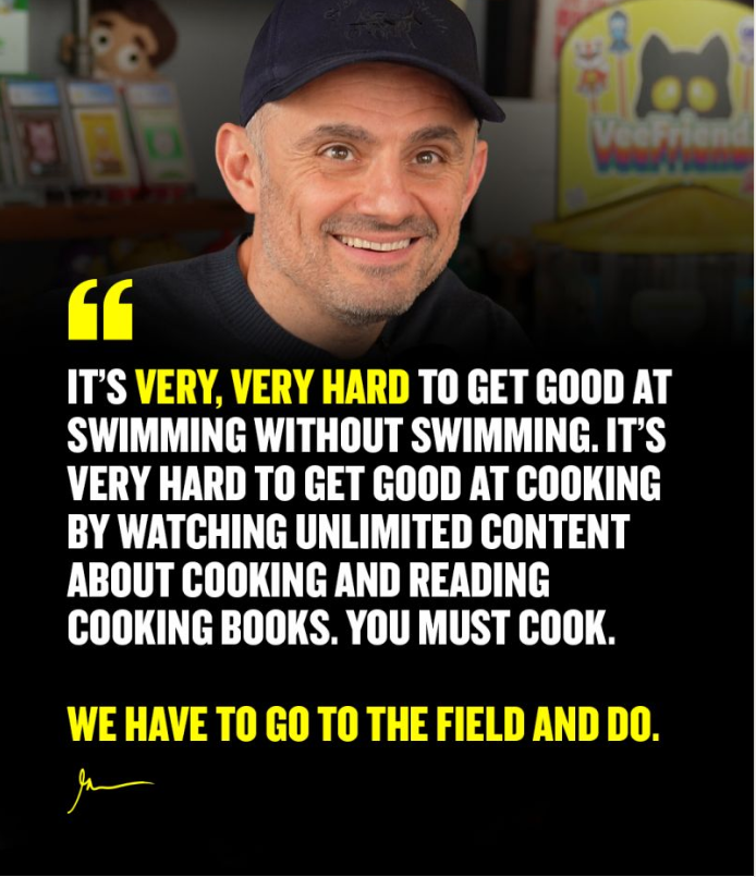 James_Eng_Coach's tweet photo. Great message from @garyvee.

It's also very difficult to get good at speaking English without speaking English. 

That is why you should try the "5 for 30" challenge: 
1. Speak English to yourself in the mirror for 5 minutes daily for 30 days.
2. Set your timer and speak without stopping until you hear the alarm sound.
3. Don't focus on being perfect, but on practicing and building the habit of speaking English.

Follow for more exciting news about the "5 for 30" challenge coming soon!

https://t.co/5Fw2Fo7TY0