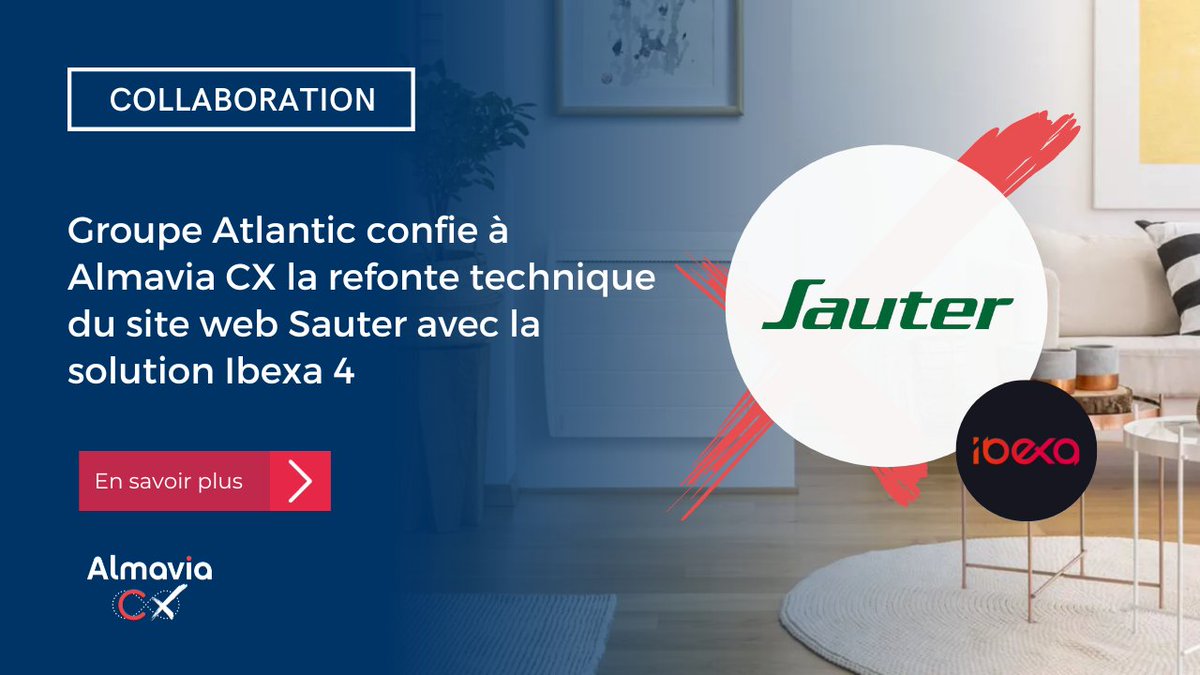 AlmaviaCX's tweet image. #COLLABORATION
#AlmaviaCX est ravie d’accompagner le @Groupe_Atlantic pour la refonte #technique du site #web de la marque #Sauter avec @ibexa_fr 4
Cette version intégrant le système #PIM, offre une #expérience #digitale optimisée à toutes les étapes du #parcours d’achat!
Bravo👏