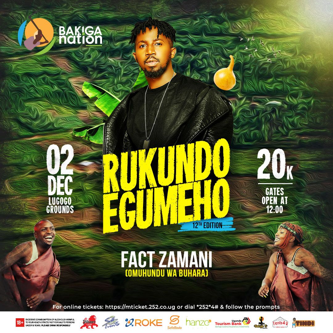 The 12th edition of the Bakiga Nation is here. Purchase your tickets by dailing * 252*4# and follow prompts. Don't miss out on the fun come 2nd December.
#RukundoEgumeho
#BakigaNation12thedition