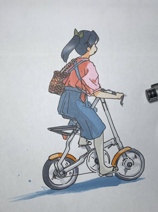 「bicycle skirt」 illustration images(Latest)