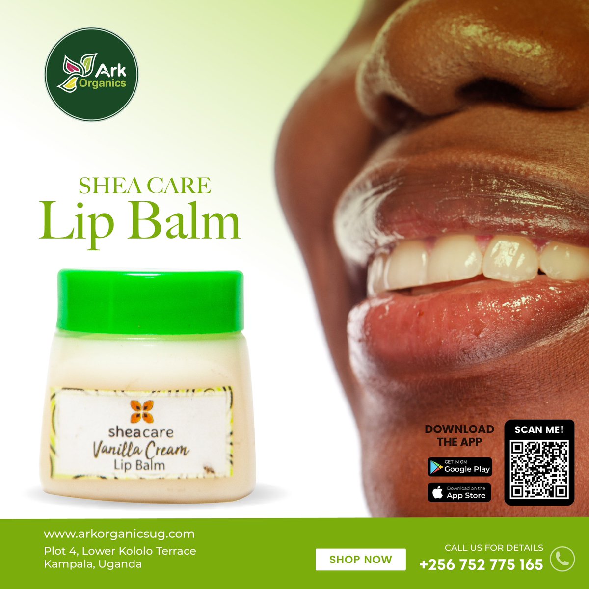 ArkOrganics's tweet photo. Experience the natural luxury of Shea Butter in every pampering moment.
Our lip balm brings you the purest care for your skin.
#arkorganics #eastafrica #madeinafrica #organicstore #veganstore #vegeterianstore #kampala #supportlocalbusinesses #farmtotable https://t.co/KqX88Ync7f