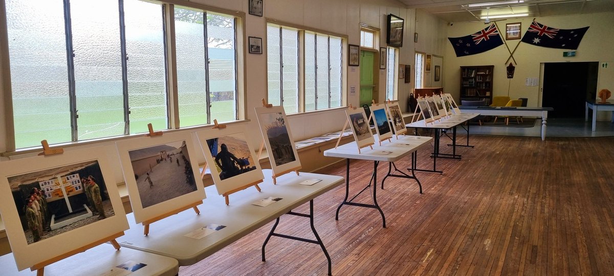 Arrived and all set up at the Gayndah RSL Sub Branch for the Point and Shoot - Special Event Gayndah QLD . 
Looking forward to this weekend and sharing our Australian veterans Afghanistan experience  through the photos and stories we have collected from those who served.