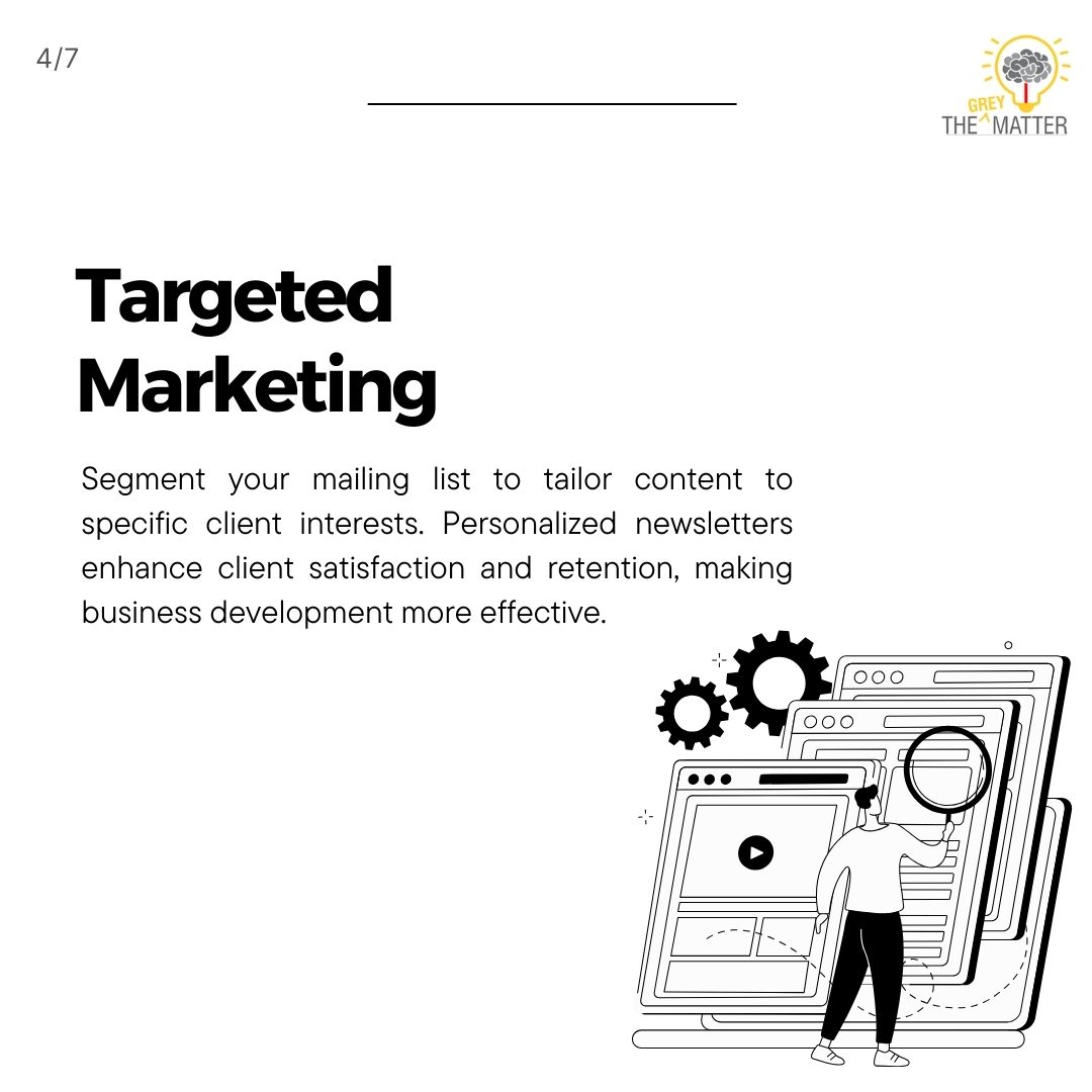 GreyTgm's tweet photo. Boosting Your Law Firm's Growth with Newsletters

#newsletter #legalfirm #communication #contentmarketing #thegreymatterllp #thegreymatter #LawFirmGrowth https://t.co/KrH00vaUAo