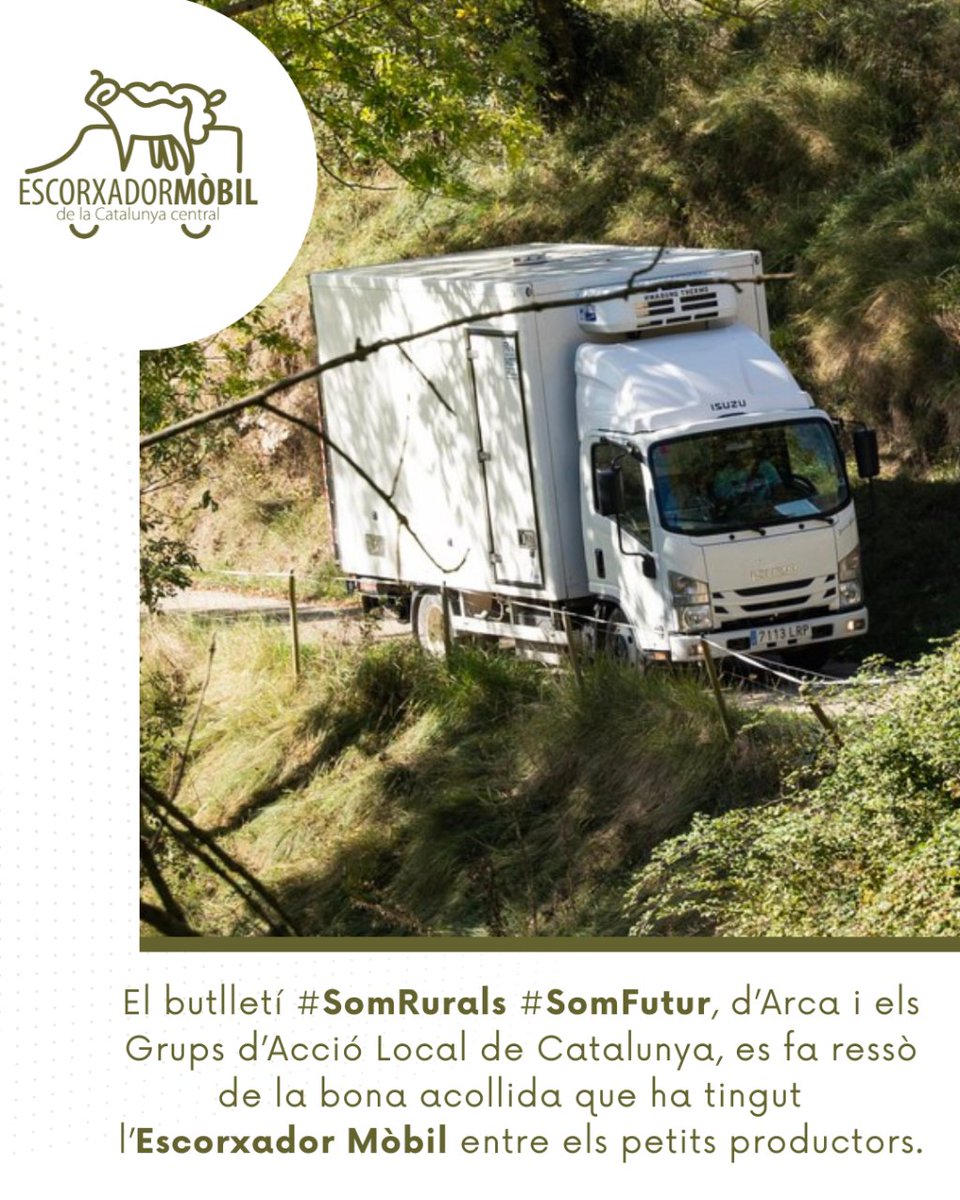 LeaderRGB's tweet photo. 📲L'Escorxador Mòbil, "una iniacitiva pionera que ha aconseguit consolidar-se com una eina imprescindible per a les petites explotacions ramaderes"
📖 Llegeix l'article al butlletí d'@Arcaruralcat
🔗 https://t.co/inPjrYt9Oc
#SomRurals #SomFutur #GrupsOperatius https://t.co/Jx6bx0GdC2