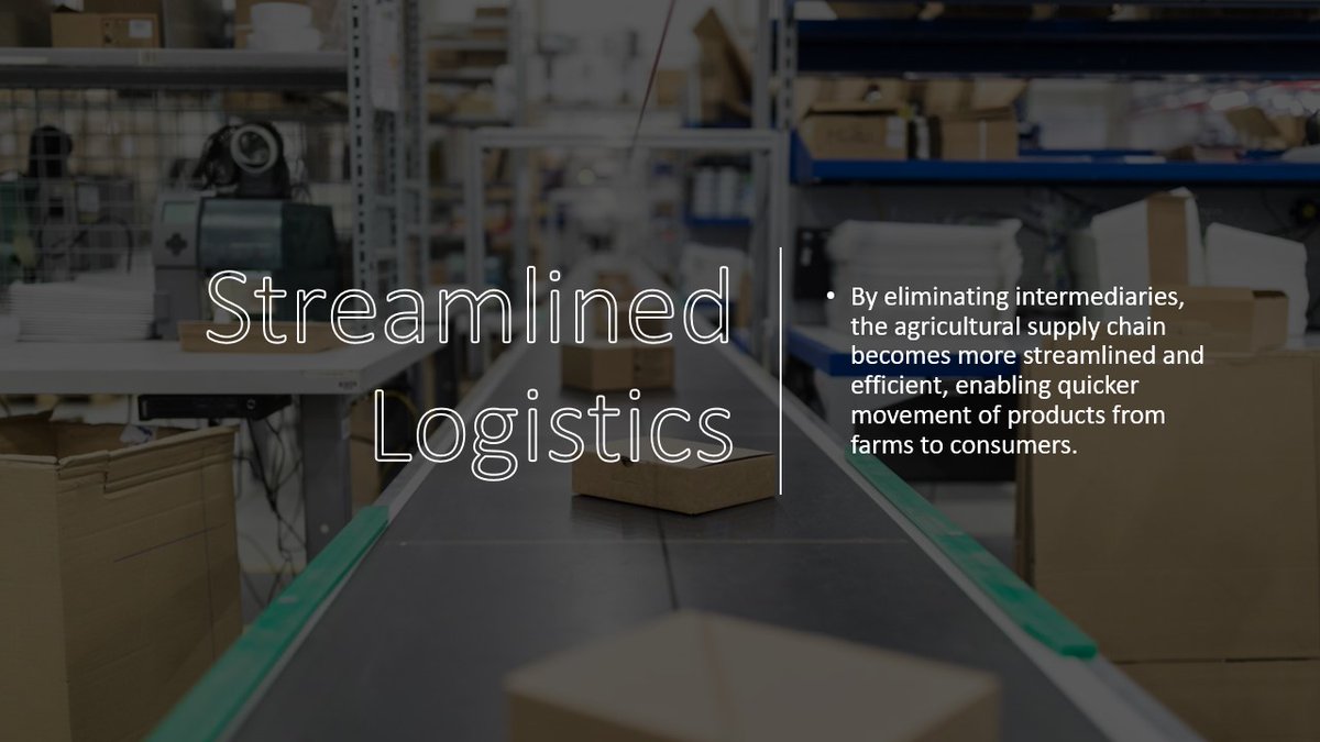 CyrusGlobalHQ's tweet photo. 7. **Streamlined Logistics**: By eliminating intermediaries, the supply chain becomes more streamlined and efficient. Products can move from farms to consumers more quickly and with fewer handling points. https://t.co/YJNB3OgJRa