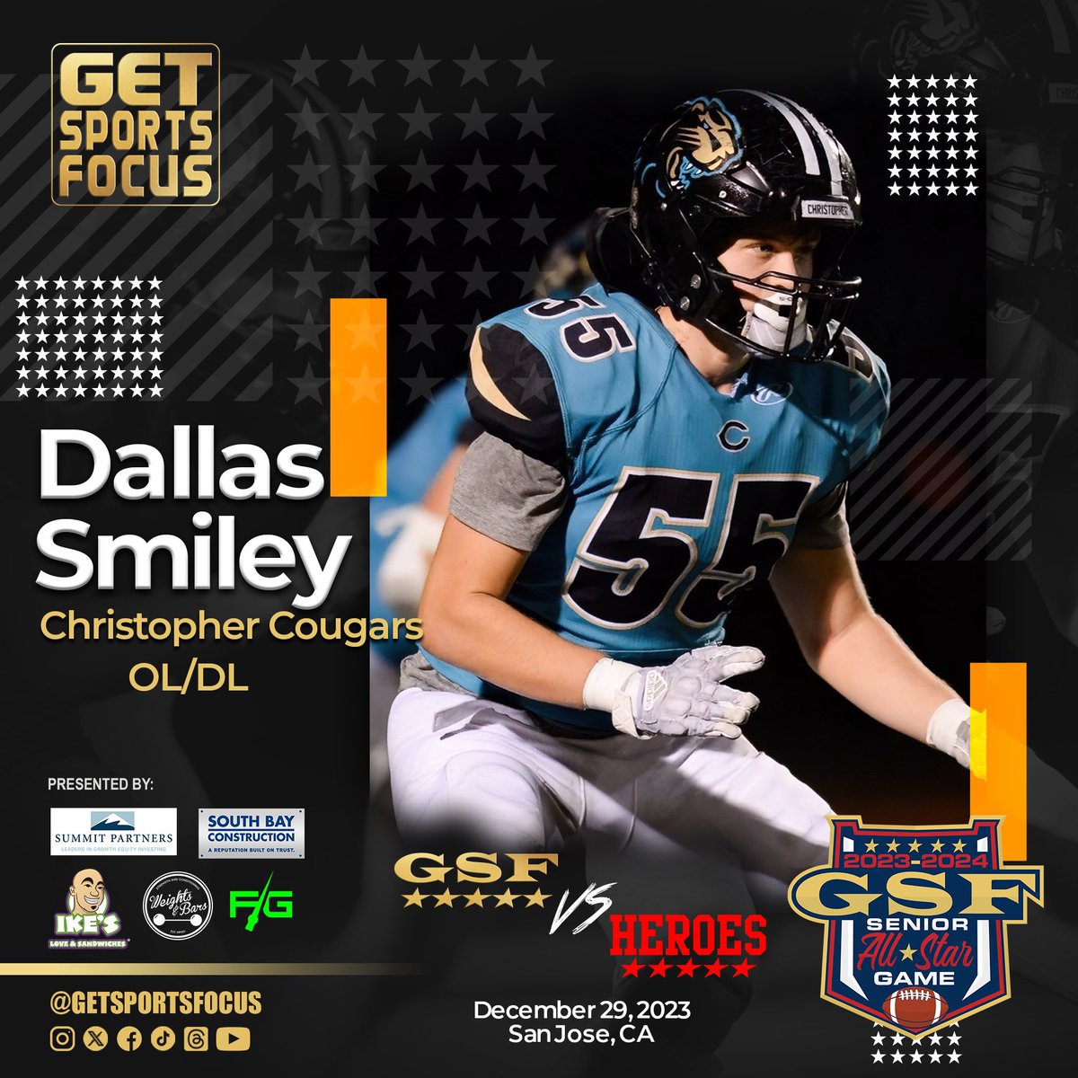 Dallas Smiley (@dallassmiley55) on Twitter photo Blessed to have been selected to the GSF Senior All Star Game. Thank you <a href="/GetSportsFocus/">GetSportsFocus</a> and <a href="/XIOSFitness/">XIOS Strength Gym</a> Blessed to have been selected to the GSF Senior All Star Game. Thank you <a href="/GetSportsFocus/">GetSportsFocus</a> and <a href="/XIOSFitness/">XIOS Strength Gym</a>