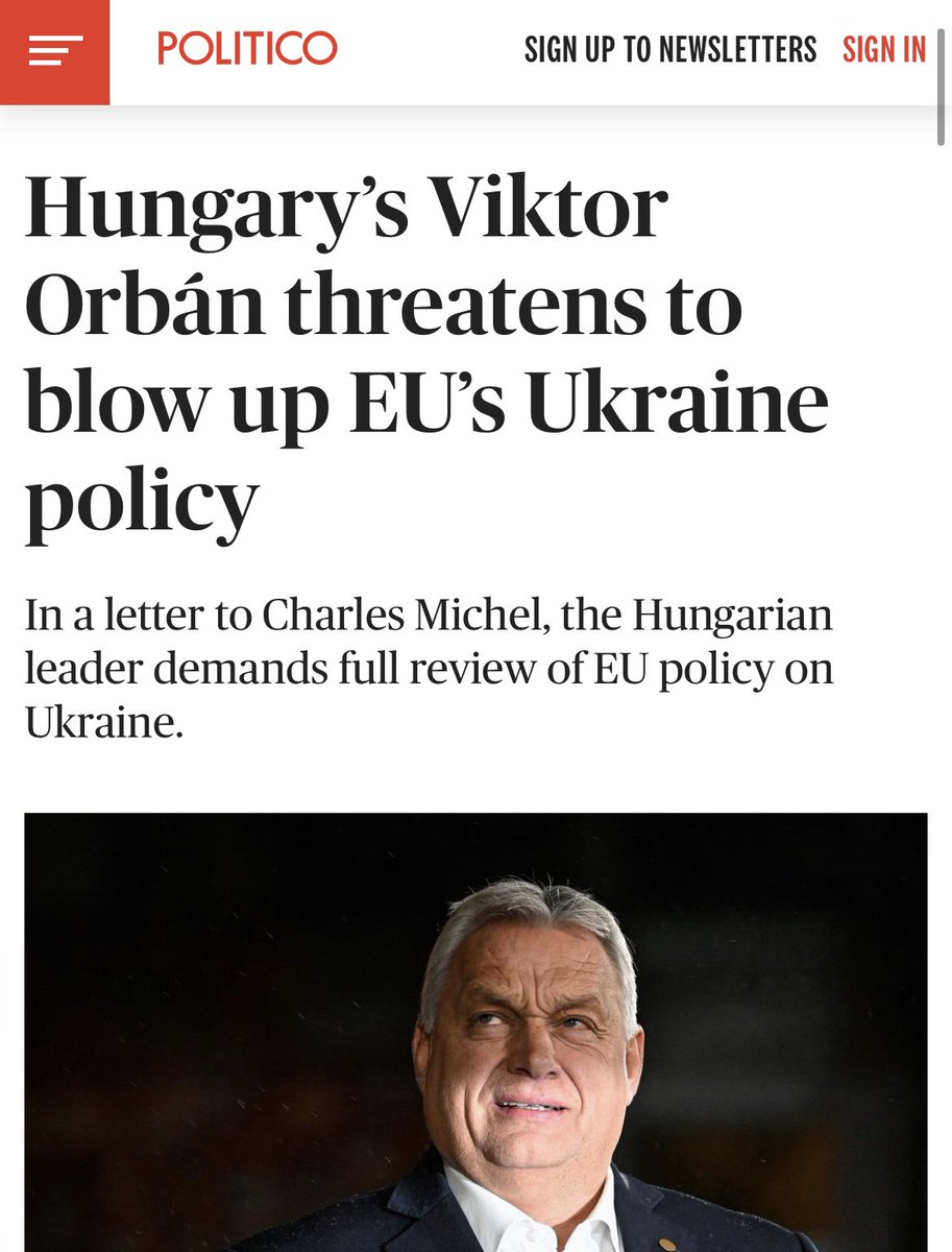 I demand full review of the EU’s policy on Hungary