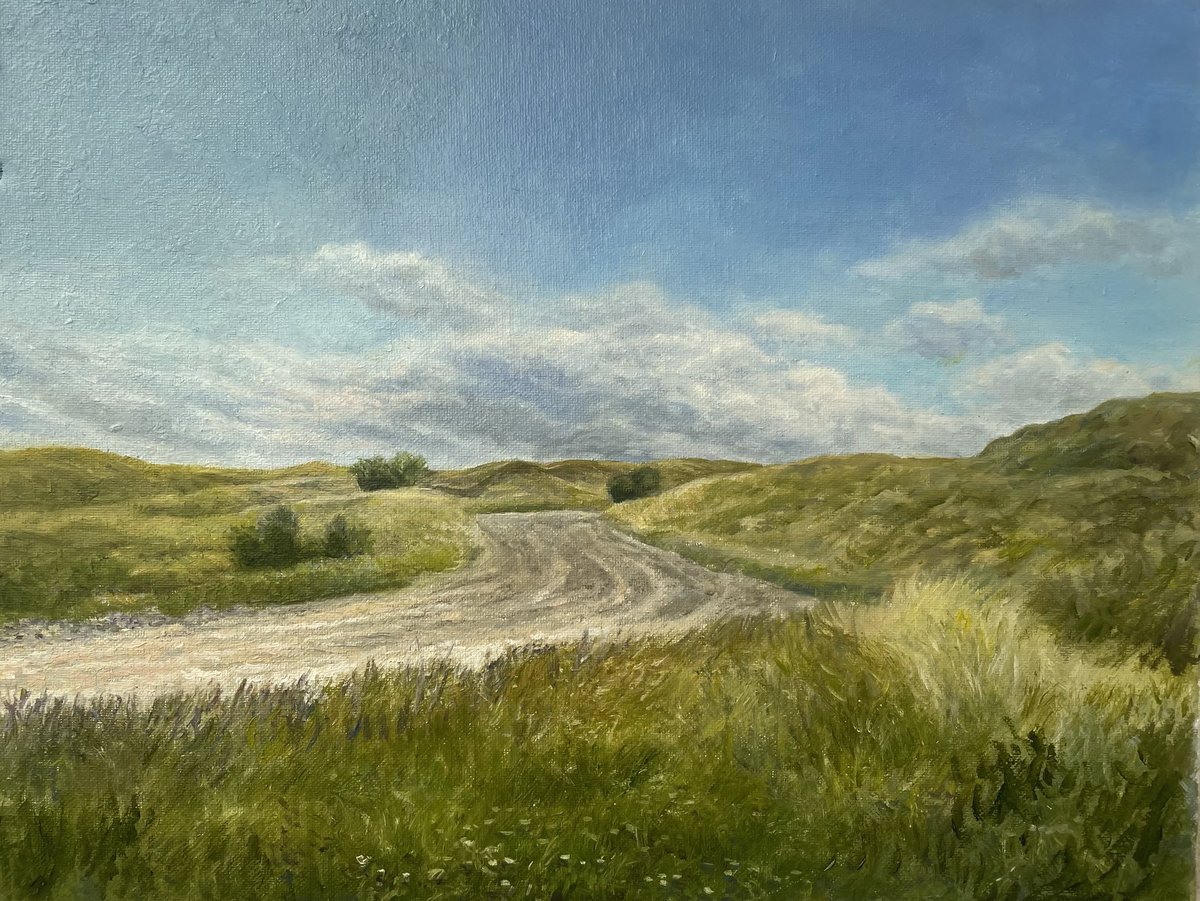 ejbancesco's tweet photo. Country road in Bukovina. Oil on canvas - October, 2023 https://t.co/2PObqlGNP0