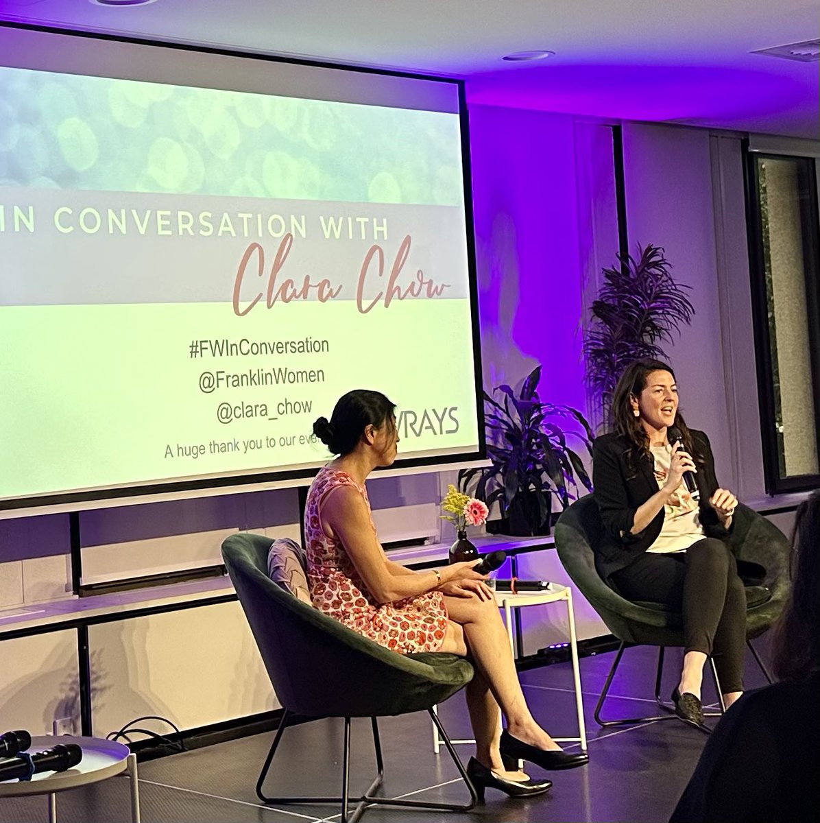 Attending In conversation with Prof Clara Chow and listening to the importance of sponsors in our journeys and experiential diversity, both close to my ❤️ #FWinconversation 
@clara_chow