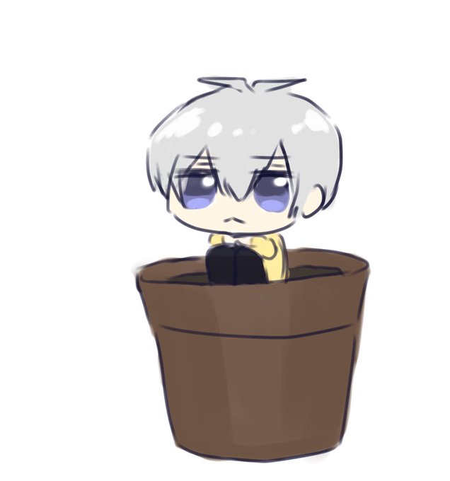 「flower pot looking at viewer」 illustration images(Latest)