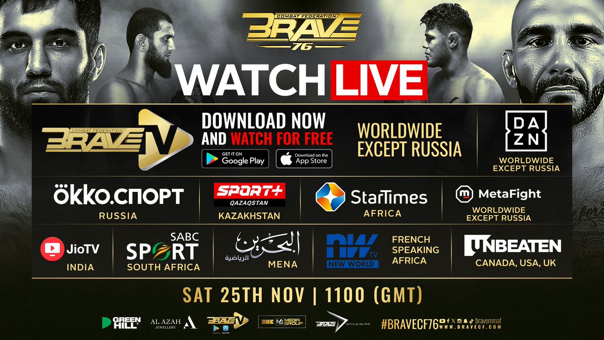 bravemmaf's tweet photo. Where to watch #BRAVECF76 🍿

🗓️ November 25, 2023
📍 Jakarta, Indonesia 🇮🇩

[#BRAVECF | #mma #mixedmartialarts | #bjj #jiujitsu #muaythai #compilation #takedowns #KO #punches | #Indonesia #Jakarta | #BRAVETV | #MMAEvent | #yearofthevoice ] https://t.co/AfZCBg9TKD