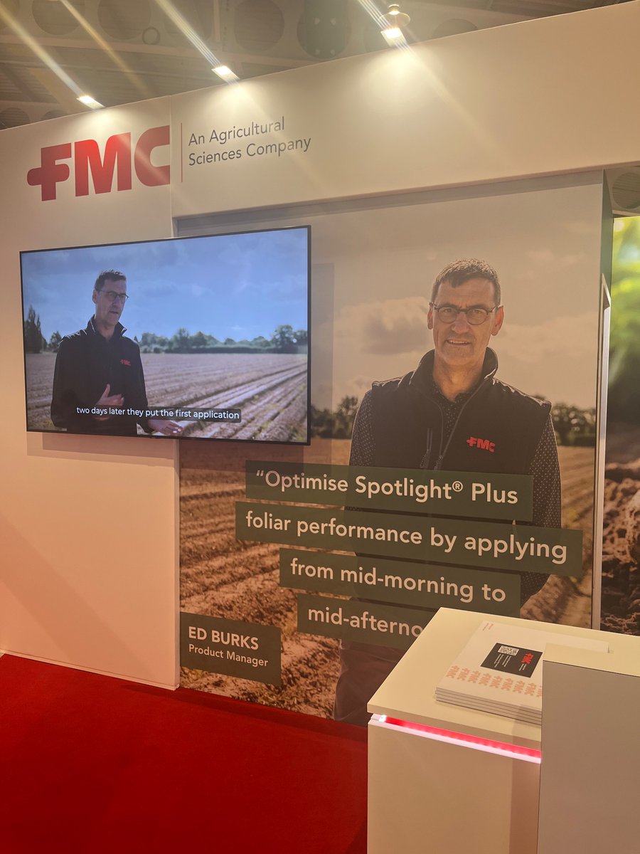 FMCAgroUK's tweet photo. Day 2 of @BP2023Harrogate and we are all ready to go 🥔🤗
📍Stand 152
📍Hall 1
#Potatoes #Spotlightplus https://t.co/lXYxilcVxk