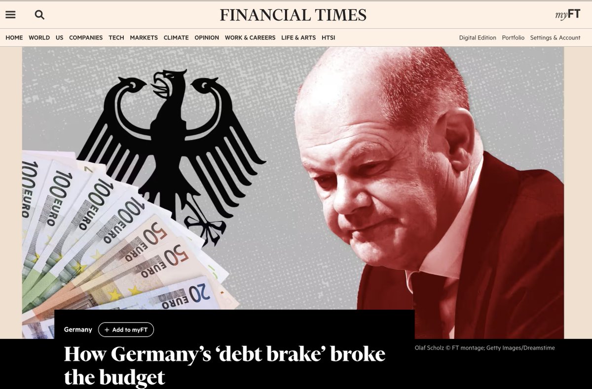 Grexit's Echo: Karma Strikes Back in German Fiscal Policy Drama I'm old enough to remember the Grexit saga, a time when Germany's constitutional fiscal rule was hailed as the panacea for all economic ills, particularly targeting what was perceived as the laziness and…