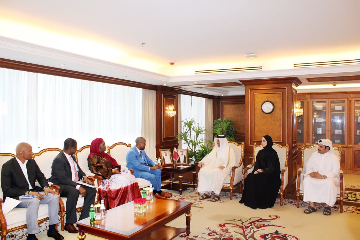 moelssgovsl's tweet photo. State of Qatar: Sierra Leone’s Minister of Employment Engages Qatari Counterpart on Employment Opportunities for Sierra Leoneans

14th November 2023
Ministry of Labour, Doha

Minister of Employment, Labour and Social Security (MELSS) of the Republic of Sierra Leone, Minister https://t.co/ZEPoGdWfFf