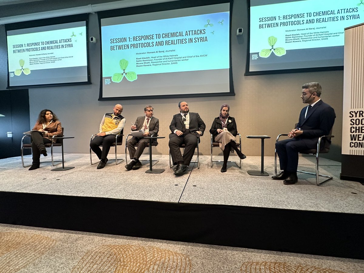 LubnaAlkanawati's tweet image. First panel @CWCforSyria about response to CA between protocols and realities in Syria @mounakhaity @RaedAlSaleh3 @avcw_org