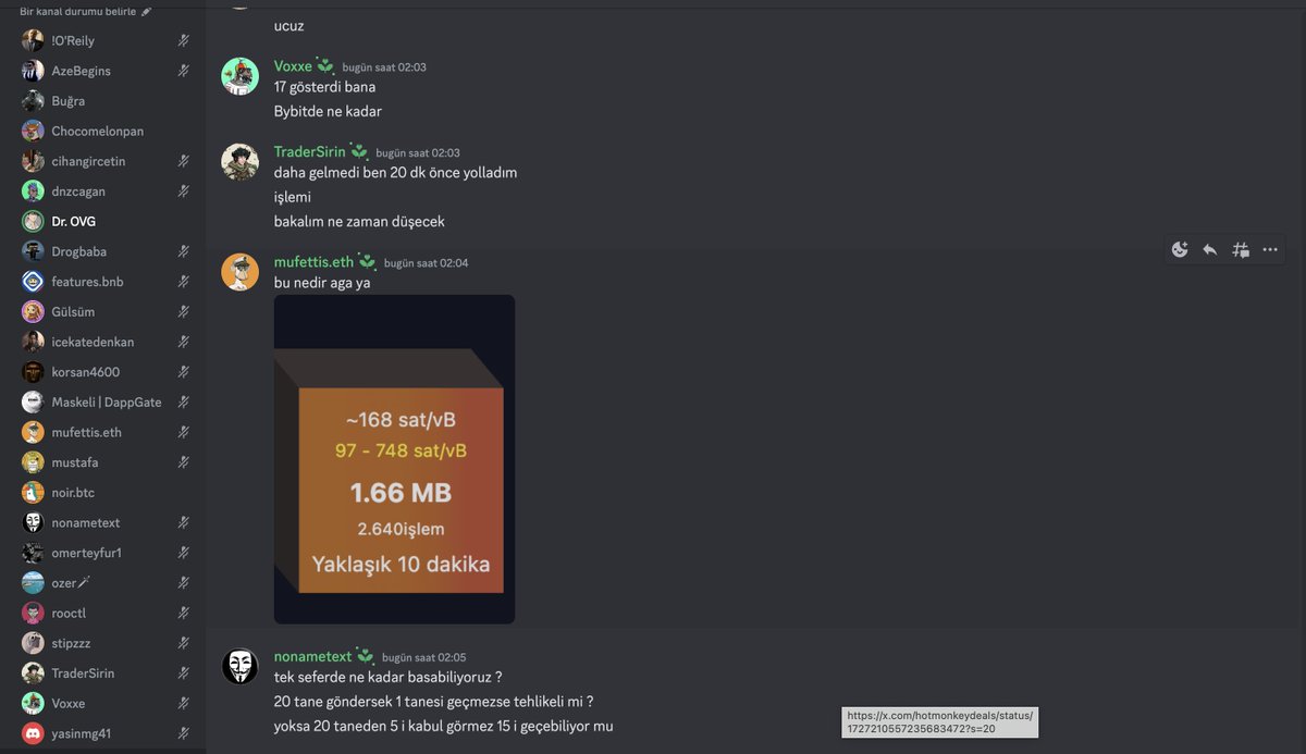 OVGNFT's tweet photo. Günaydın dostlar 🙋♂️
#DrAlpha'da gece sesli açıp #natmap mintledik :)
Sonra @cakaleth'ın öncülüğünde $888 ve #lamp projelerinin mintlerini gerçekleştirdik.
Sabaha kadar uyuyamadık fakat güzel bir gün oldu.
Sesli toplantı bir ara bayağı kalabalıktı :) Gelen herkese çok teşekkür ederiz.
Henüz çok yeniyiz fakat etkili olduğumuzu düşünüyoruz.
İşlemlerin kârlı olup olmadığını ilerleyen günler belirleyecek.
Bize katılmak isterseniz bekleriz. Herkese kapımız açıktır ♥️
https://t.co/DWs6p5co8Y
Biz işlerin mantığını anlayıp anlatma odaklı ilerlemeye çalışıyoruz. Tabiki herkes kendi riskini kendi alıyor. Sadece kendimiz mintlersek onu konuşuyoruz.
Hiçbir işlem yatırım tavsiyesi değildir. Bilgilenmeye ve öğrenmeye aç bir topluluğuz :)
katkı vermek veya bir şeyler öğrenmek isteyen tüm arkadaşları bekleriz.
#bitmap #nft