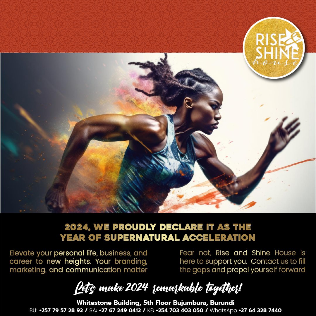 RiseandshineHo1's tweet photo. 💪 2024, we proudly declare it as the year of supernatural acceleration.

🚀 Elevate your life, business, and career to unparalleled heights. 

At @RiseandshineHo1, your growth is our passion.

Contact us to fill the gaps and propel yourself forward.

#RiseWithUs
#ElevateWithUs https://t.co/WCjVzxgX71