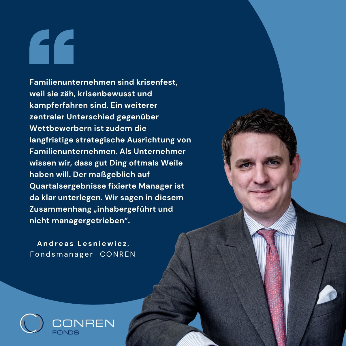ConrenResearch's tweet photo. Wir glauben an die Bilanzstärke, die Krisenfestigkeit, die stabile Führung und das Verständnis für den eigenen Namen und die Kunden, die #Familienunternehmen zu den besseren Investments machen.

Mehr dazu erfahren Sie in unserer neuen Studie: https://t.co/lML6vdZtlI https://t.co/XFKEB1VAHG