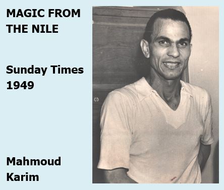 Immediately after World War 2 Mahmoud Karim dominated the sport, winning four British Open titles before the Egyptian lost twice to Hashim Khan in finals. Here, squashlibrary.info/general-resour… is a profile of him that appeared in 1949. @MasrSquash