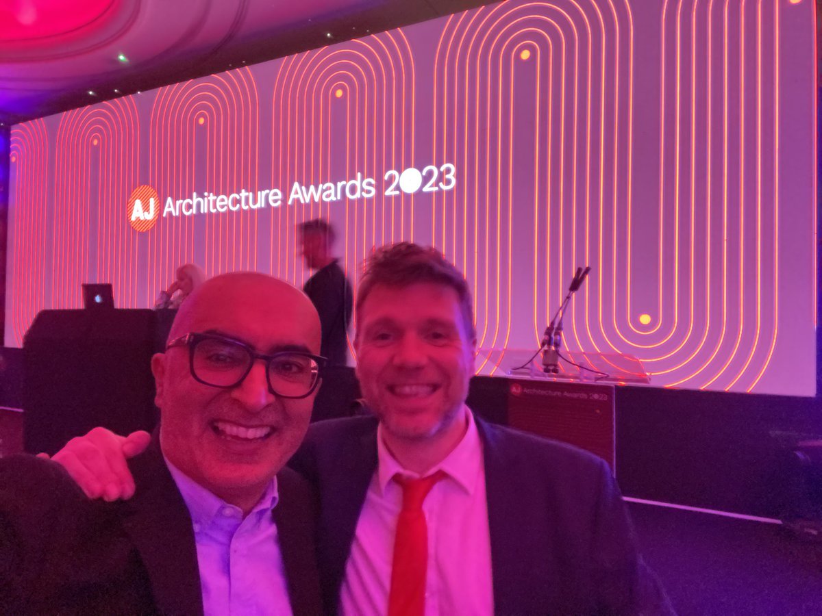 Great evening @ArchitectsJrnal #AJArchitectureAwards lovely to catch up @waitey