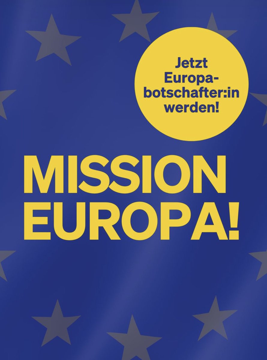 Jetzt <a href="/neos_eu/">NEOS - Die Reformkraft</a> Europabotschafter:in werden! Für die Vereinigten Staaten von Europa!  🇪🇺🇪🇺🇪🇺

neos.eu/mitmachen/akti…

#europa #europe #vereinigtestaatenvoneuropa