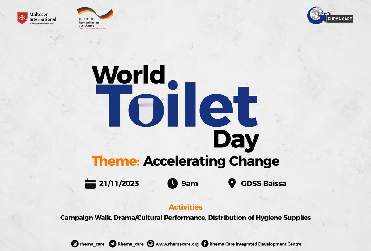 Rhema_Care's tweet photo. Rhema Care in collaboration with #MalteserInternational through the #SCRINProject marked the #WorldToiletDay2023 at Baissa community, the headquarters of Kurmi Local Government Area in Taraba State. 
#RhemaCare
#wtd2023 https://t.co/NrFM7Snv0l
