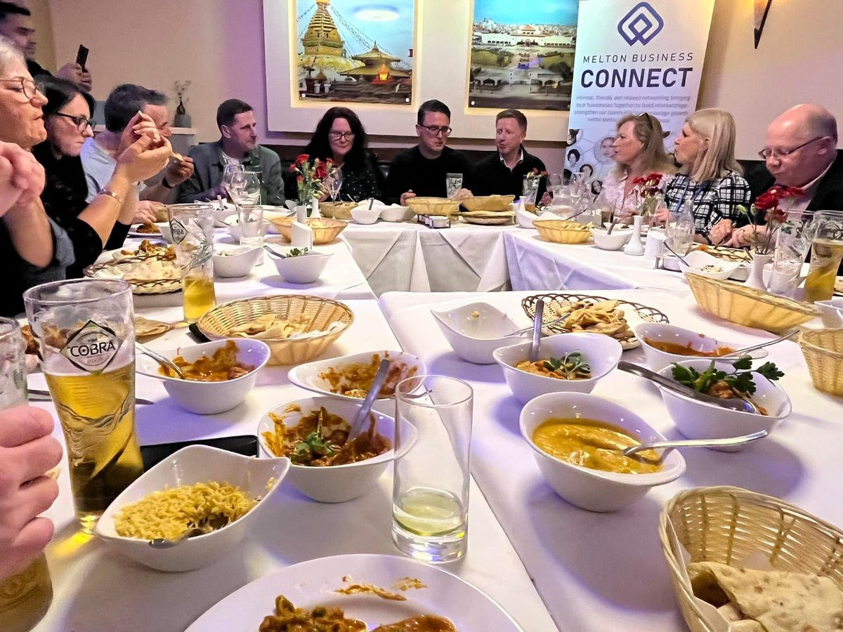 Looking forward to returning to Gurkha Express tonight for another evening of networking &amp; delicious Nepalese cuisine!
Businesses, if you’d like to meet &amp; connect with other businesses we’d love to meet you! Just sign up ⬇️
eventbrite.co.uk/e/melton-busin…
#melton #business #networking