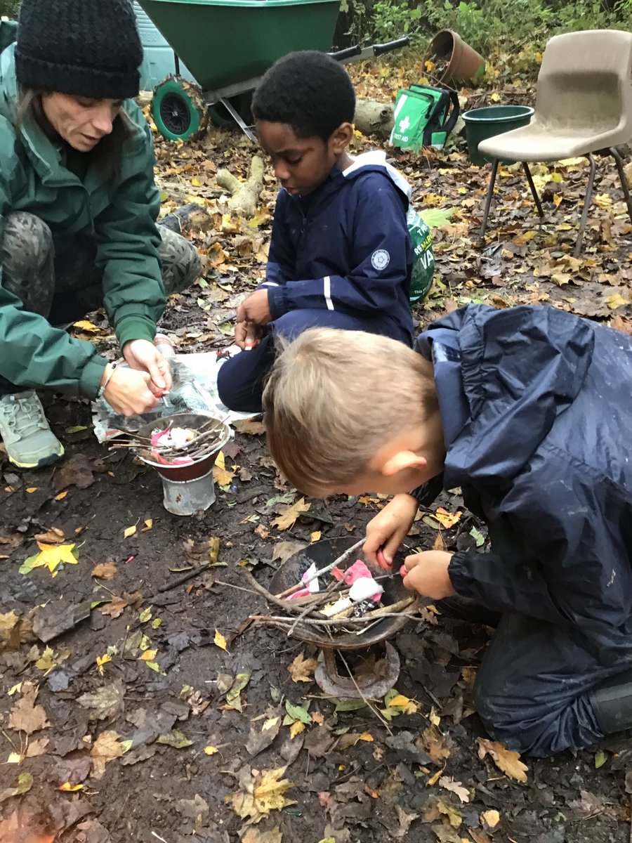 StNicksLower's tweet photo. A fantastic session with year two who worked together to fire build. They learnt about the fire triangle and how to respect fire. The children independently lit them then had the challenge of keeping them going 🍁🔥 #StNicksLower
#StNicksOutdoorLearning 
#StNicksDiscover https://t.co/hiIaIywX5j