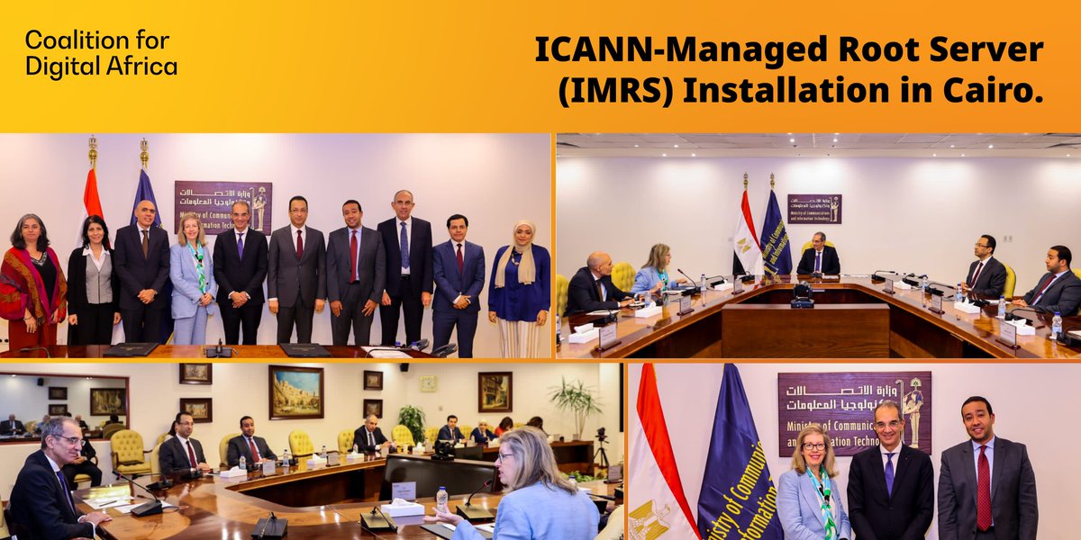 The ICANN-Managed Root Server (#IMRS) installation in Cairo, Egypt, officially launched this week, strengthening Internet infrastructure not only in Egypt but across the entire region.

To learn more, read the <a href="/telecomegypt/">المصرية للاتصالات</a>’s press release:  shorturl.at/pMPSY