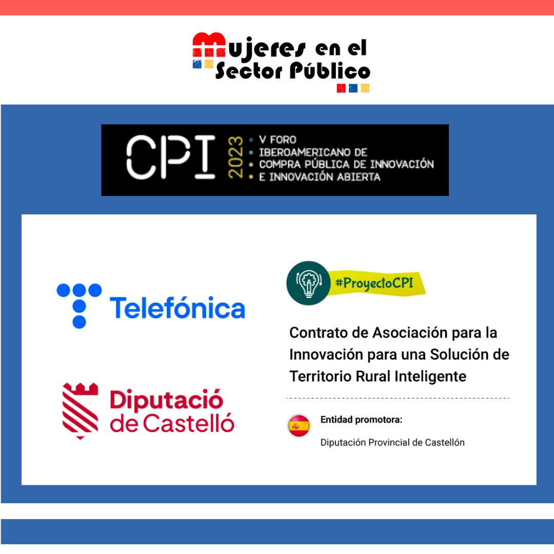 MujeresSP's tweet photo. 🔝 Nos gusta compartir el éxito de nuestras #asociadas

Enhorabuena @mpbatet por el premio #foroCPI al  contrato de Asociación para una Solución de Territorio Rural Inteligente @forocpi 
#smartcity 

🔗 https://t.co/PGI55hayxh https://t.co/qN1EY1TDaz