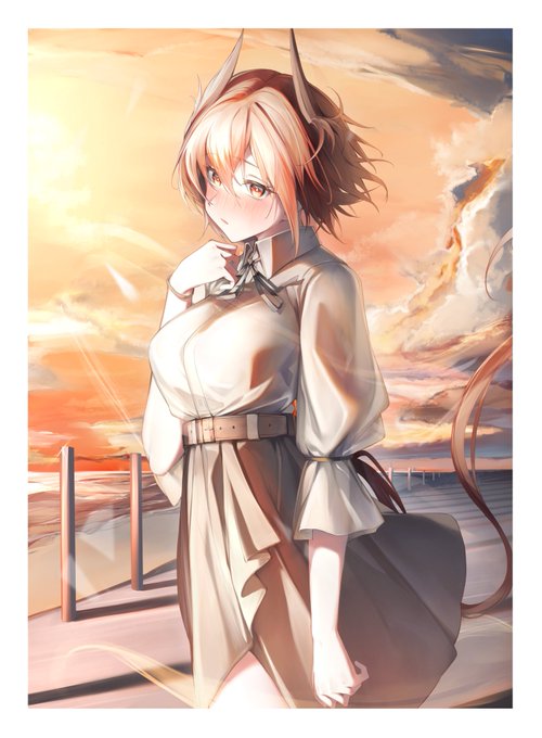 「1girl sunset」 illustration images(Latest)｜5pages