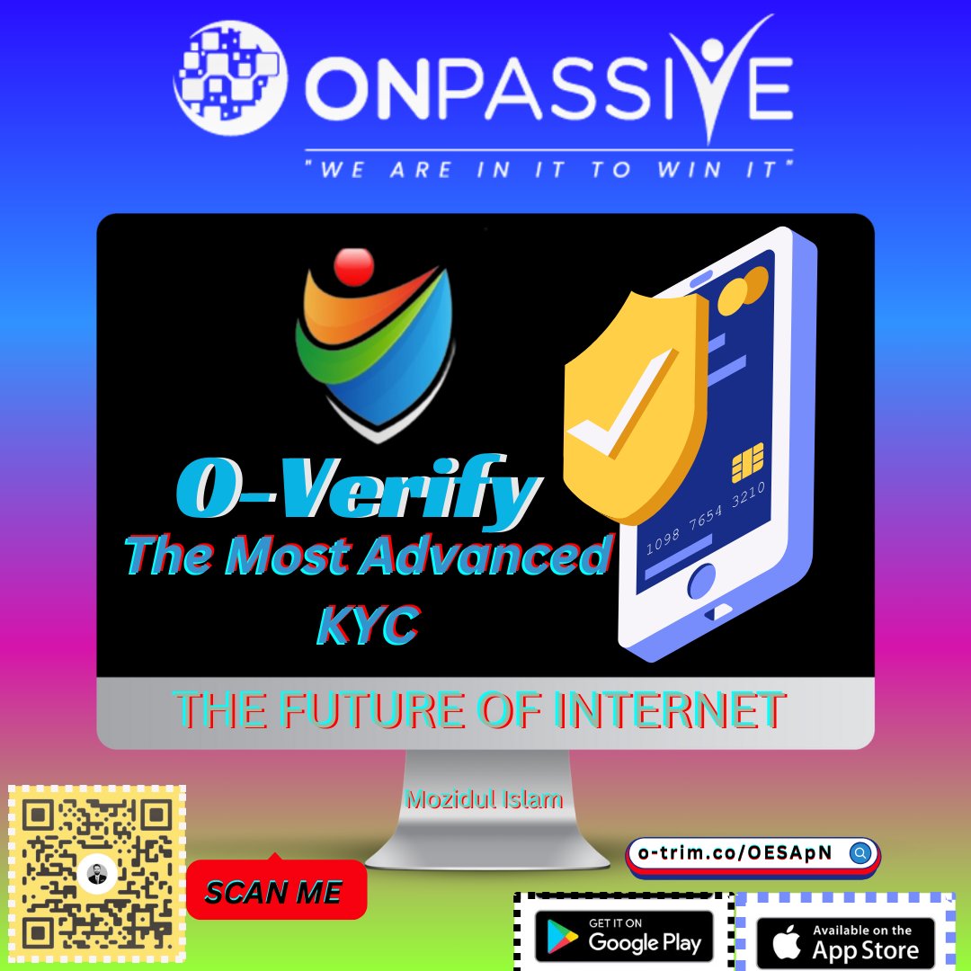 MdMozid04383561's tweet photo. #ONPASSIVE একটি KYC টুল চালু করেছে যা সব আকারের ব্যবসার জন্য সহায়ক। OVERIFY হল সর্বশেষ টুল যা বিভিন্ন সেক্টরকে জালিয়াতি রোধ করতে এবং অনবোর্ডিং প্রক্রিয়াকে মসৃণ করতে সাহায্য করতে পারে। OVERIFY এর ডিজিটাল শনাক্তক
#ONPASSIVEECOSYSTEM #mozidulislam #OFounders #OVerify #KYCverific https://t.co/HQsMLnAjqi