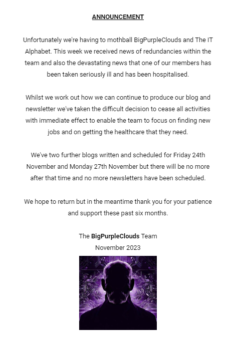 bigpurpleclouds's tweet photo. 📢 An important announcement from the BigPurpleClouds team 💜 https://t.co/khVUefK1oO