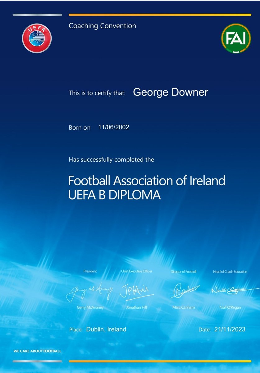 George Downer tweet media