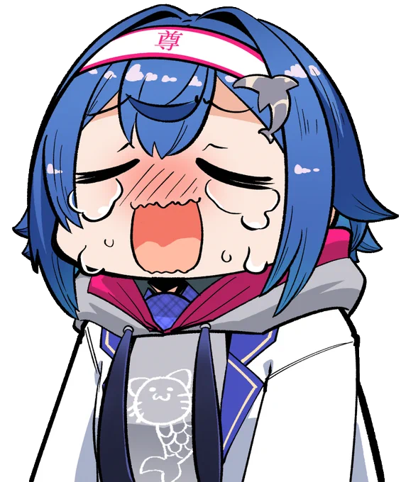 自分が描いた西園チグサさん。泣き顔だけで差分結構あって自分で吹いた