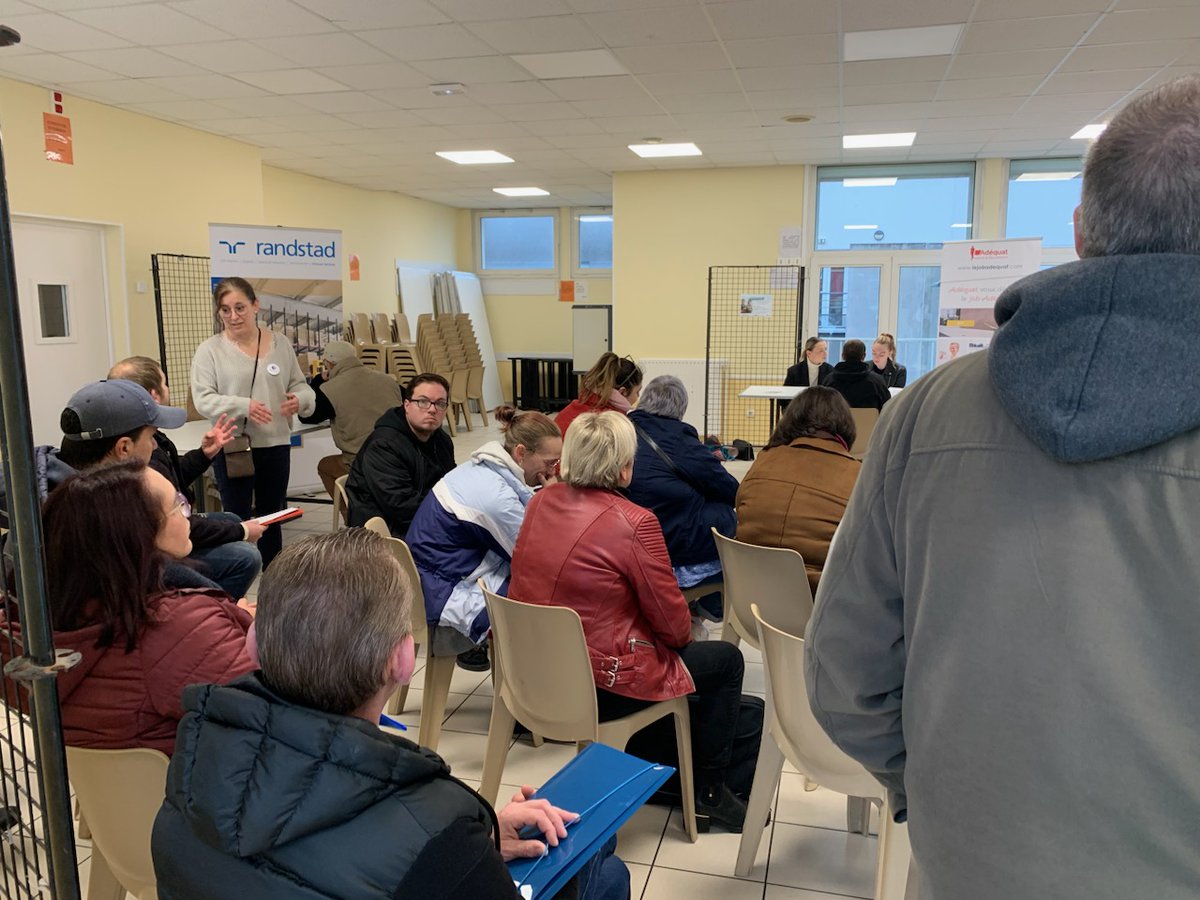 #ReussirSansAttendre aujourd'hui un jobdating afin de faire se rencontrer les allocataires du RSA et les agences intérimaires 💪
50 personnes attendues pour cette rencontre