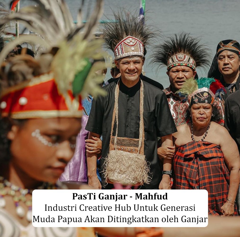 Apresiasi tinggi untuk Pak Ganjar yang peduli terhadap aspirasi anak muda Papua Creative Hub ini benar-benar memberikan ruang yang dibutuhkan @Abebishilite