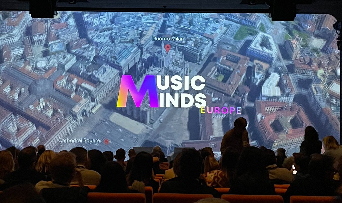 ALVDIGITAL's tweet photo. ICMP #MusicMindsEurope Konferenz im Rahmen der #milanmusicweek Als Teilnehmer die CEOs von @gema_news (Tobias Holzmüller) und @sacem  (Cécile "Darty" Rap-Veber). Der italienische Songwriter, Producer und Perfomer DARDUST zu KI: "it cannot replace 21 grams of our Soul". #alv https://t.co/cnV35Ns8I5