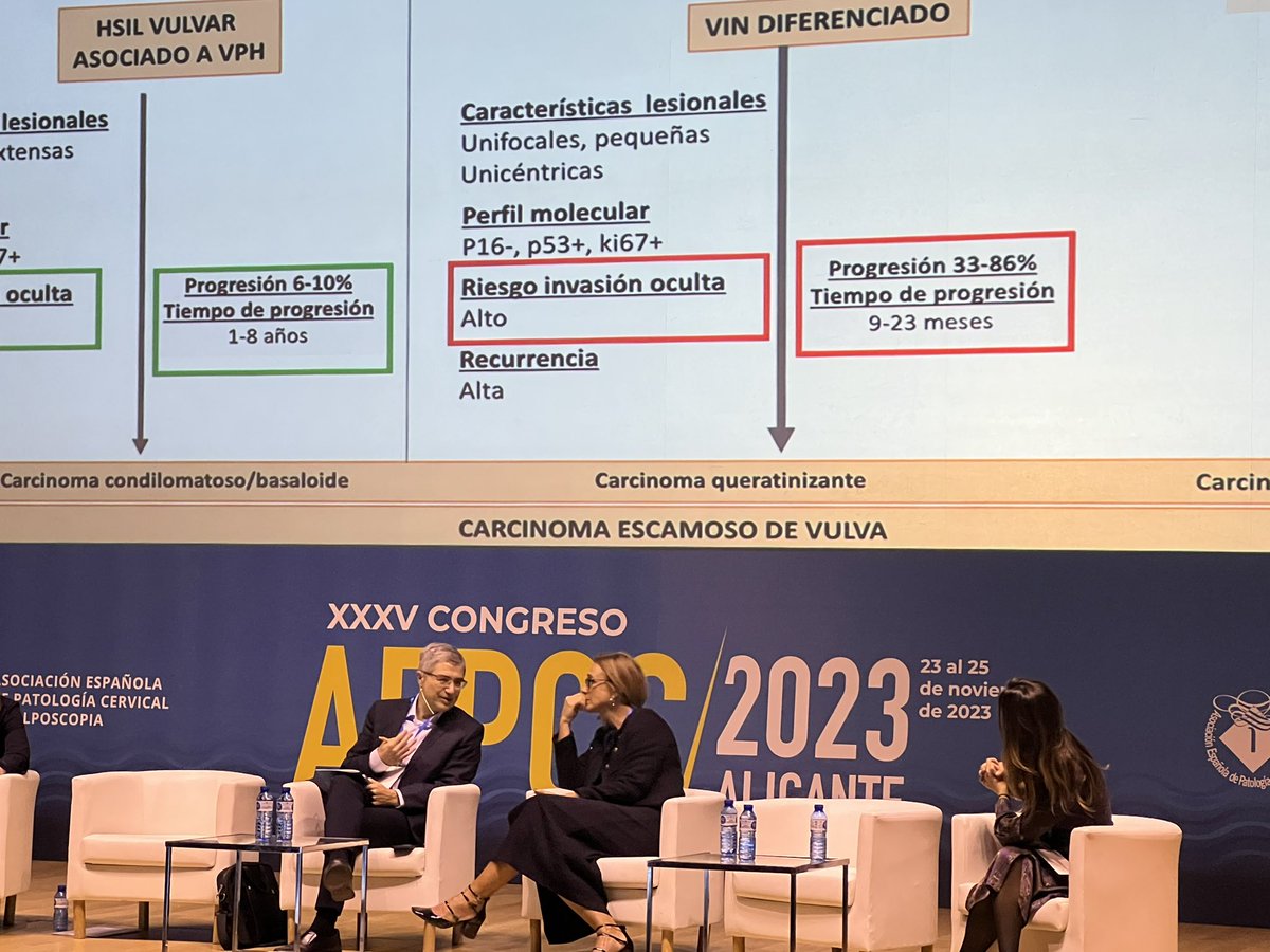 Inicio del congreso de la <a href="/aepccolposcopia/">AEPCC</a> con la presentación de la necesaria actualización de la guía de lesiones preinvasoras vulvares. #AEPCC2023